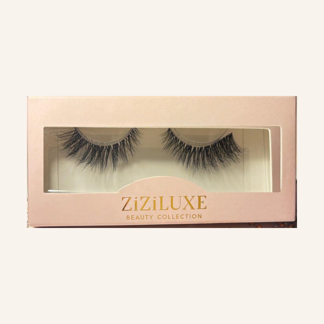 Boujee Bombshell lashes in gold-lettered ZiZiLUXE box