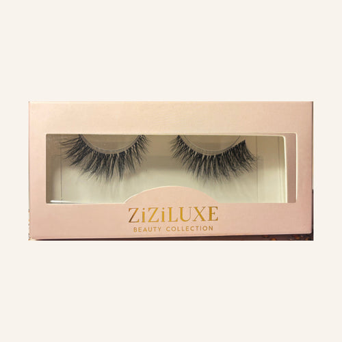 Boujee Bombshell lashes in gold-lettered ZiZiLUXE box