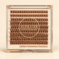 ZiZiLUXE brown wispy lash clusters, tray only
