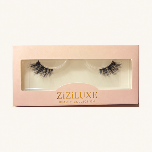Butterfly Kiss black half lashes in ZiZiLUXE packaging