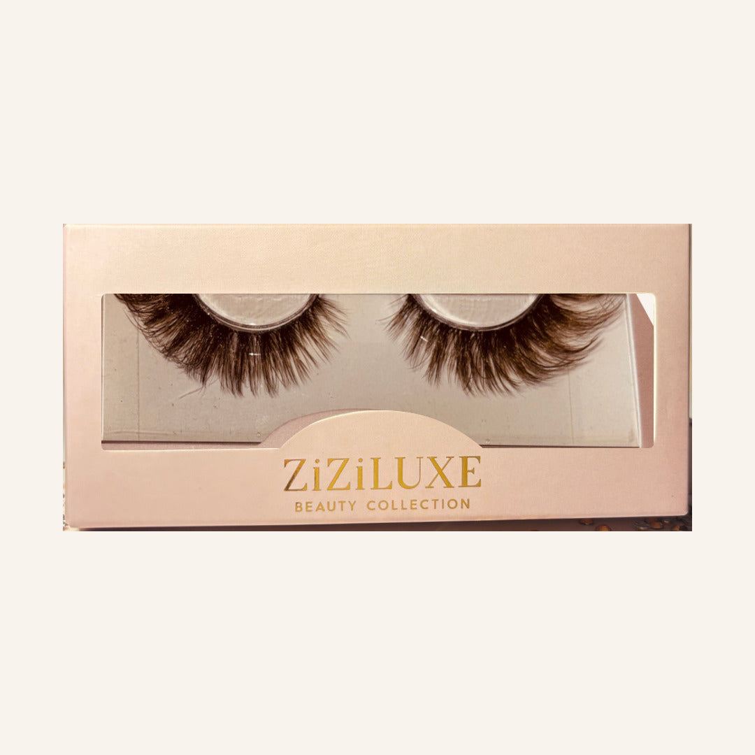 Coco Whisper lashes in gold-lettered ZiZiLUXE box