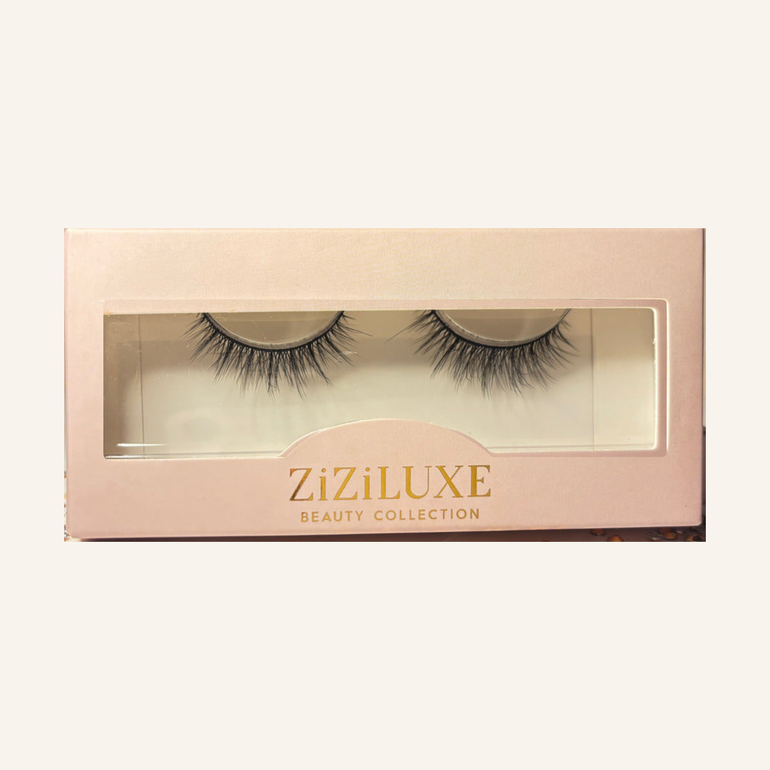 Pretty Privilege lashes in gold-lettered ZiZiLUXE box